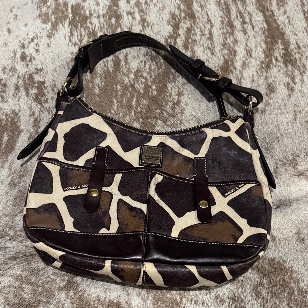 Dooney & Bourke Giraffe Print Hobo Bag